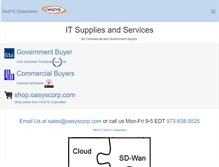 Tablet Screenshot of oasyscorp.com